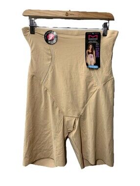 Maidenform Women's High-waist Thigh Slimmer, Firm-control Shapewear 2XL Beige